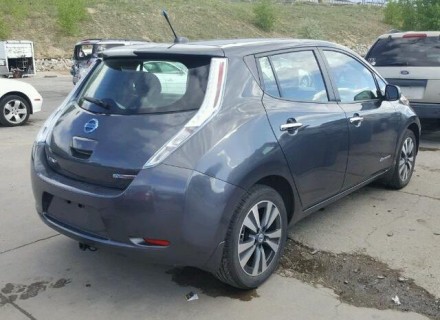 Черный Nissan leaf 2013 года, в кратчайшие сроки будет привезён с аукционов США!. . фото 3