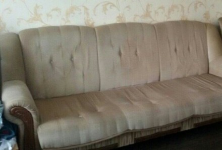 Продам диван б/у.В нормальном состоянии.С двумя креслами.. . фото 2