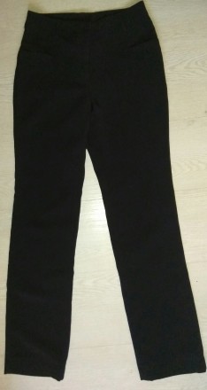 новые брюки черные, на девочку 10-12 лет, длина 96см, объем по бедрам 88 см, по . . фото 3