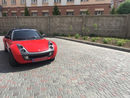 Smart Roadster Coupe Hardtop Cabrio by Mercedes, 2004 г., 116 тыс.км, ярко-красн. . фото 3