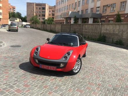 Smart Roadster Coupe Hardtop Cabrio by Mercedes, 2004 г., 116 тыс.км, ярко-красн. . фото 9