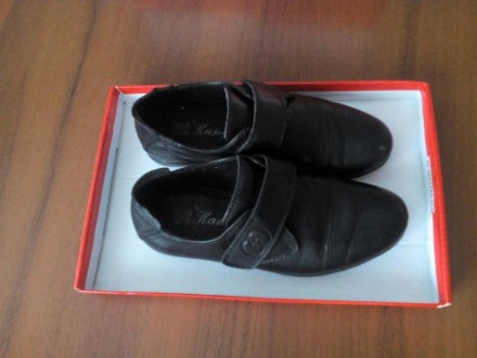 Туфли на мальчика(28 р.) кожаные ,покупали на 1 класс, носили очень мало , состо. . фото 5