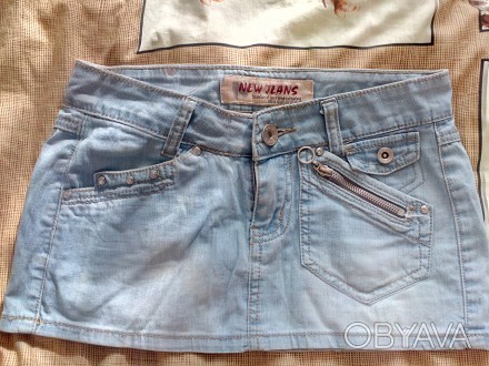 Коротка джинсова юбки в хорошому стані!. . фото 1