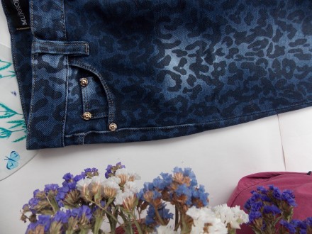 Неймовірні джинсики murro jian з елементами леопардового принту
гарно тягнуться. . фото 4