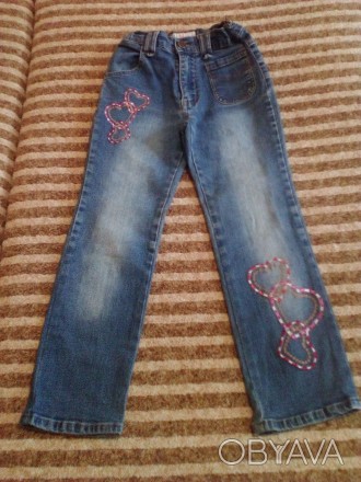 джинсы стрейч, состояние хорошее,без дефекток на 6-8 лет. . фото 1