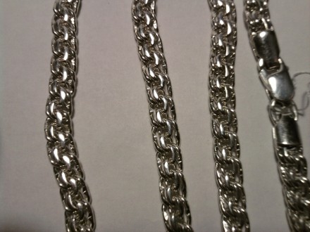 совершено новые изделия из серебра 925 пробы с бирками. вес цепи 47.4 г. ширина . . фото 9