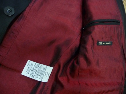 Стильный фирменный пиджак молодежного бренда BLEND . Черного цвета . Отличный со. . фото 6