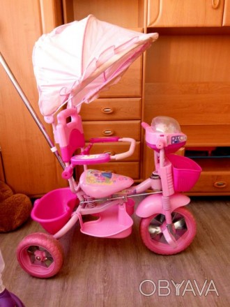 Детский велосипед для девочки б/у в хорошем состоянии. . фото 1
