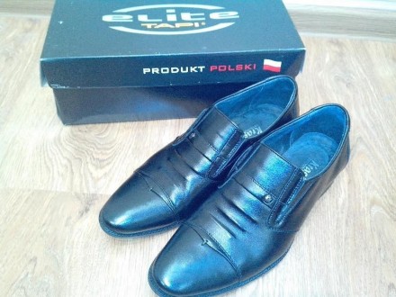 Продам мужские туфли, Польша, натуральная кожа. Обували один раз на выпускной. С. . фото 4
