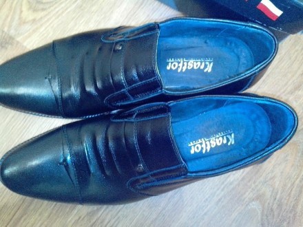 Продам мужские туфли, Польша, натуральная кожа. Обували один раз на выпускной. С. . фото 5