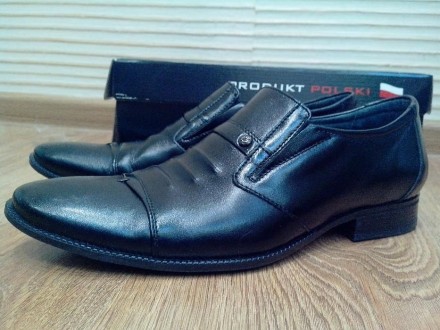 Продам мужские туфли, Польша, натуральная кожа. Обували один раз на выпускной. С. . фото 3
