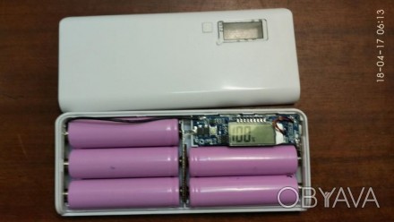 Корпус PowerBank на 5 батареек 18650 в белом цвете. 
Имеется LCD дисплей с подс. . фото 1