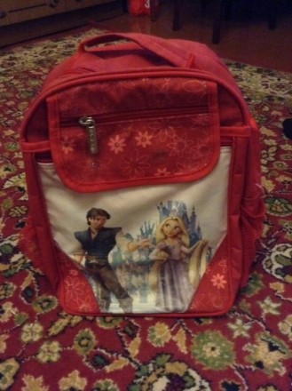 Рюкзак школьный для девочки, два больших отделения , два цвет красный, размеры Ш. . фото 2