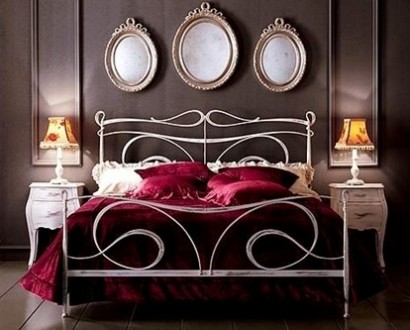 Для спальни кованые кровати в оригинальном дизайне.  Размер, цвет покраски и пат. . фото 3