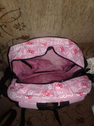 Рюкзак для девочек, цвет розовый, состояние новый, 2 одтеления. . фото 4