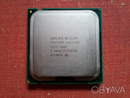 Процесор Intel Pentium DualCore 2,6GHz, E5300, в комлекті є оригінальний кулер в. . фото 1