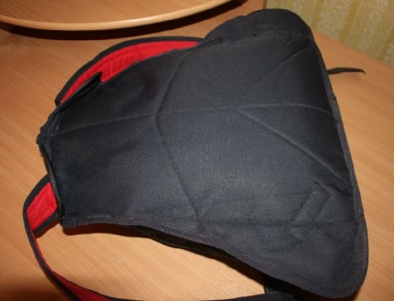Рюкзак спортивный Dingda черно-красного цвета ортопедическая спинка длина ручек . . фото 4