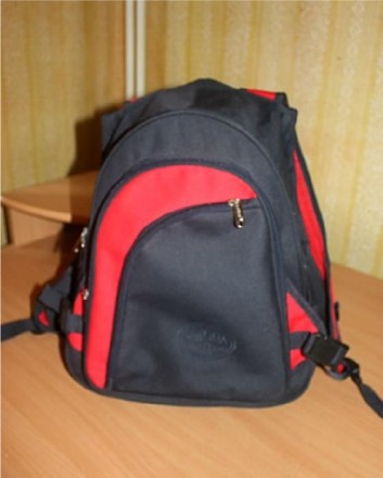Рюкзак спортивный Dingda черно-красного цвета ортопедическая спинка длина ручек . . фото 3