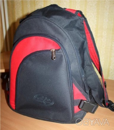 Рюкзак спортивный Dingda черно-красного цвета ортопедическая спинка длина ручек . . фото 1