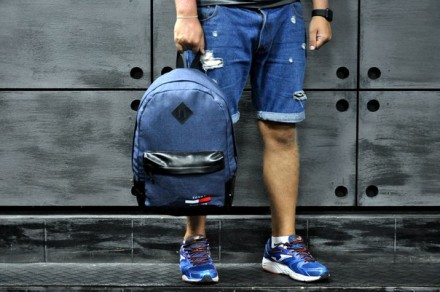 Мужской рюкзак 
Материал: коттон,полиэстер
Цвет: серый,синий,зеленый,черный
П. . фото 3