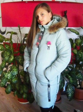 Детская куртка для девочки «Ника».
Цвета: бирюзовый, красный, пудра (светло-роз. . фото 6