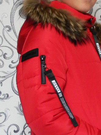 Детская куртка для девочки «Ника».
Цвета: бирюзовый, красный, пудра (светло-роз. . фото 5