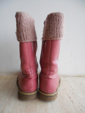 Демисезонные сапожки, розового цвета, производитель Bobbi Shoes. Материал кожзам. . фото 3