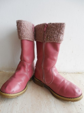 Демисезонные сапожки, розового цвета, производитель Bobbi Shoes. Материал кожзам. . фото 4