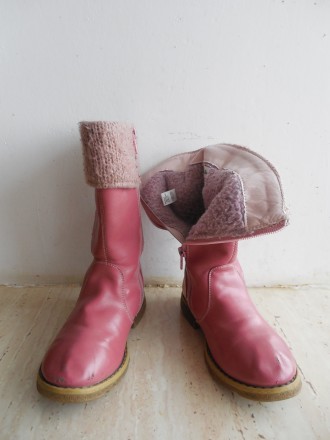 Демисезонные сапожки, розового цвета, производитель Bobbi Shoes. Материал кожзам. . фото 5