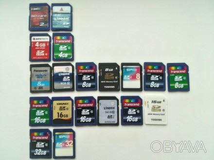 Продам карты памяти формата SD различных производителей в рабочем состоянии 

. . фото 1