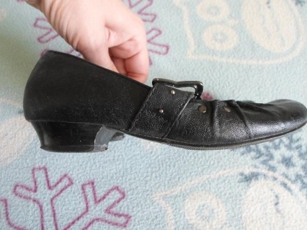 Черные туфли с пряжкой 31 размер, длина по стельке 20 см.. . фото 4