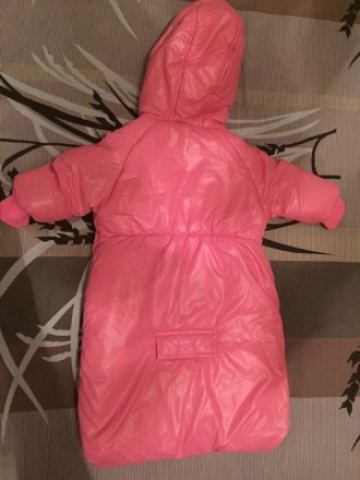 Продам утеплений дитячий зимовий конверт рожевого кольору. Ріст - 62 см. Новий, . . фото 4