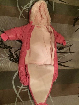 Продам утеплений дитячий зимовий конверт рожевого кольору. Ріст - 62 см. Новий, . . фото 3