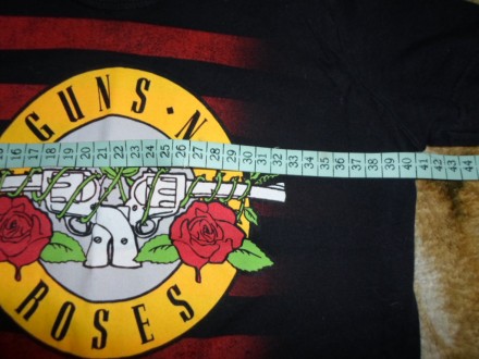 Футболка Guns'n'Roses, размер S. Ширина 40 см., длина от плечевого шва 51 см. Со. . фото 4