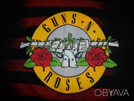 Футболка Guns'n'Roses, размер S. Ширина 40 см., длина от плечевого шва 51 см. Со. . фото 1