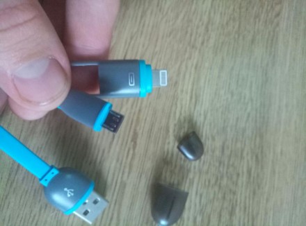 Зарядка micro USB для Android с переходником по lighting кабель для  Apple. Отли. . фото 4