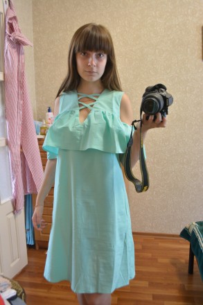 Новое платье с биркой. не подошло по размеру. чуть великовато.

мои параметры . . фото 2