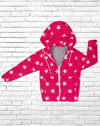 Модель: KT-0030 

Куртка подростковая весна-осень "Zvezdochka" для девочки на . . фото 2