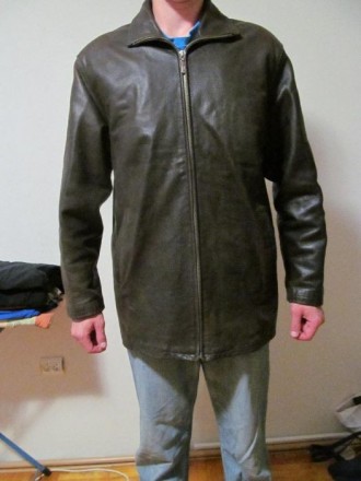 Куртка чоловіча шкіряна, в хорошому стані, розмір XXXL, довжина 85 см, рукав- 64. . фото 3
