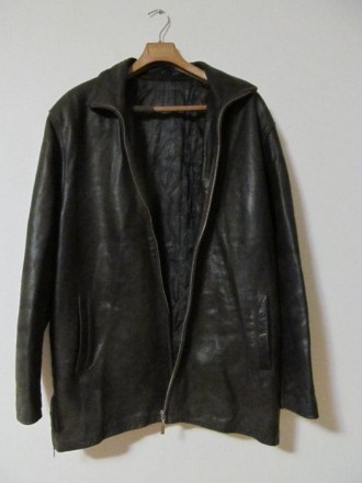 Куртка чоловіча шкіряна, в хорошому стані, розмір XXXL, довжина 85 см, рукав- 64. . фото 2