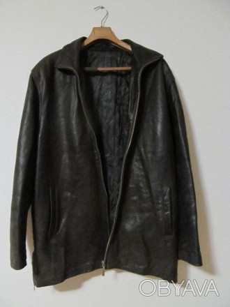 Куртка чоловіча шкіряна, в хорошому стані, розмір XXXL, довжина 85 см, рукав- 64. . фото 1