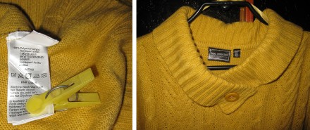 Пуловер вязанный. Теплый
Цвет желтый медовый
Материал 100% полиакрил
Размер 4. . фото 7