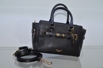 Новая оригинальная сумка Коач, кожа натуральная,в наличии два цвета: черный и бе. . фото 8