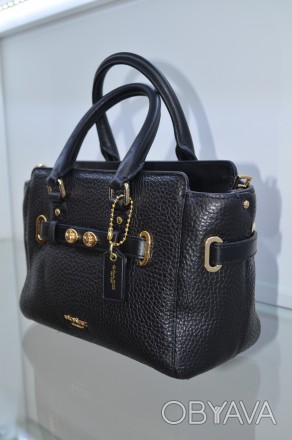 Новая оригинальная сумка Коач, кожа натуральная,в наличии два цвета: черный и бе. . фото 1