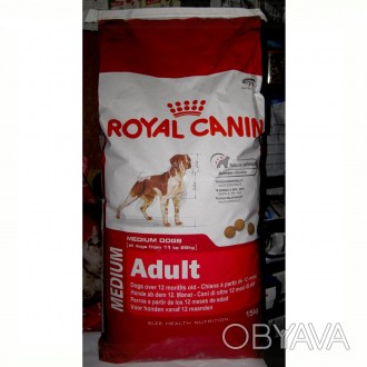 Medium Adult Royal Canin Медиум Эдалт (для взрослых) Роял Канин мешок 15кг.
Сух. . фото 1