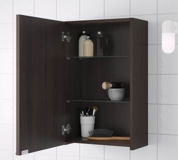 Продам навесной, черно-коричневый шкафчик от IKEA, модель LILLANGEN, артикульный. . фото 3