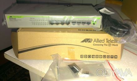 Коммутатор AT-FS708,  
Неуправляемый коммутатор Fast Ethernet серии Eco-friendl. . фото 1