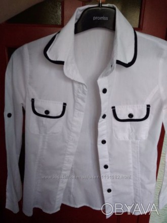 Белые школьные нарядные рубашки для девочки !!!

Продам очень красивые, почти . . фото 1