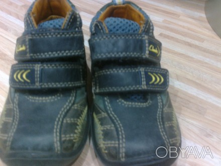 фирменные ботиночки Clarks - натуральная кожа, в идеальном состоянии (носили мал. . фото 1