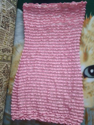 Розовое платье, длина 63 см, тянется хорошо, в подарок браслет на выбор.
Платиц. . фото 3